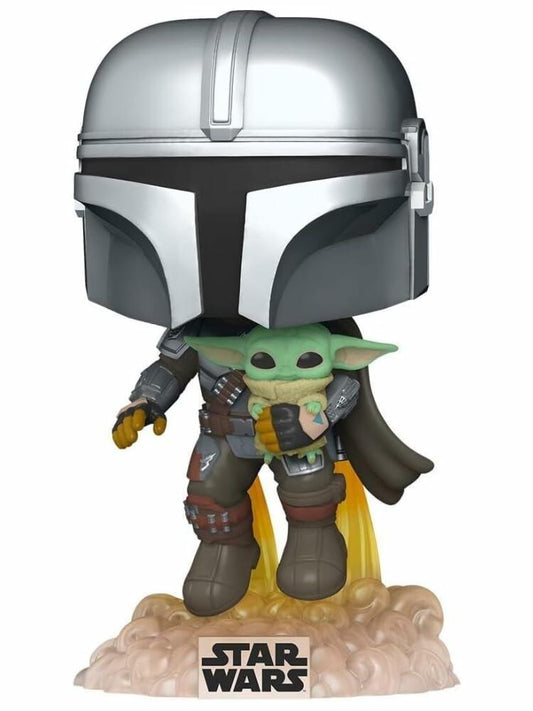 WDERNI POP Star Wars The Mandalorian Mando Flying with Jetpack Standard
