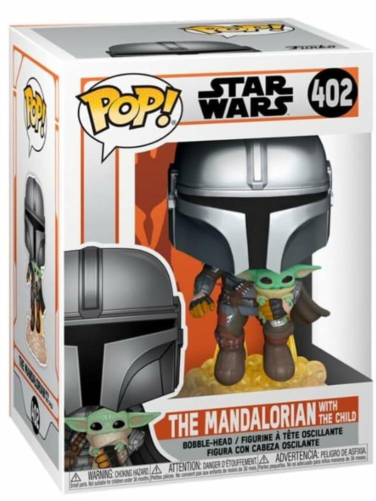 WDERNI POP Star Wars The Mandalorian Mando Flying with Jetpack Standard