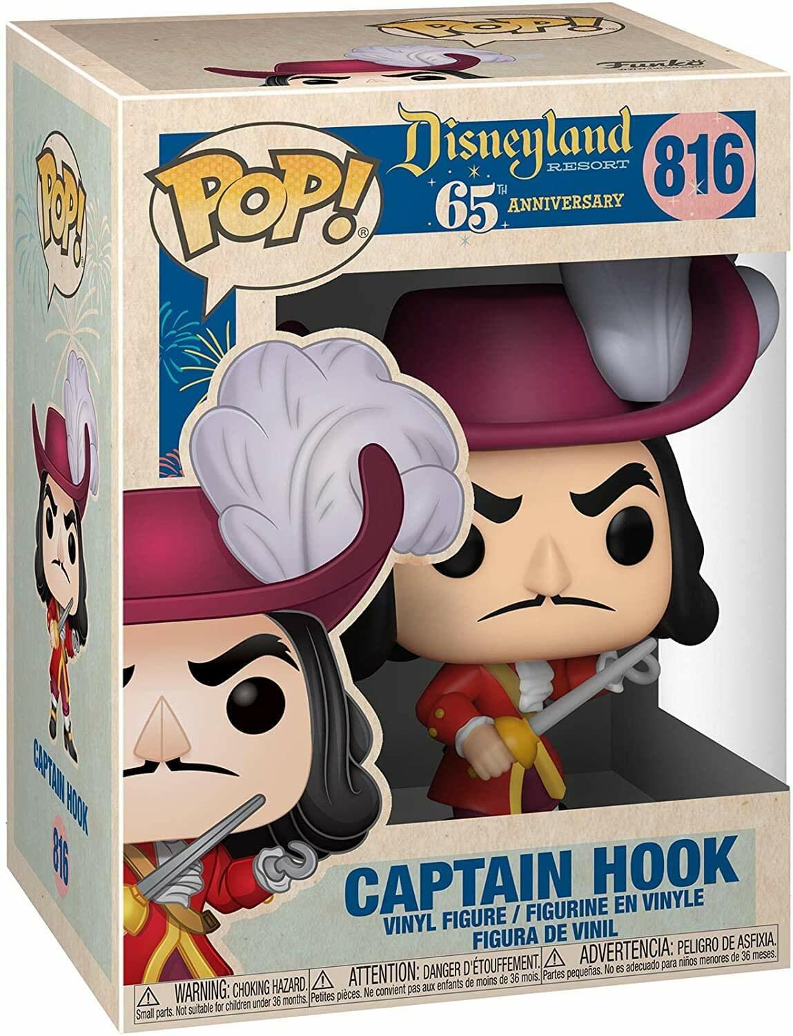 Funko Pop! Disney: Disney 65th - Captain Hook, 3.75 inches
