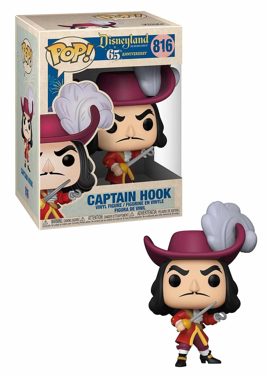 Funko Pop! Disney: Disney 65th - Captain Hook, 3.75 inches