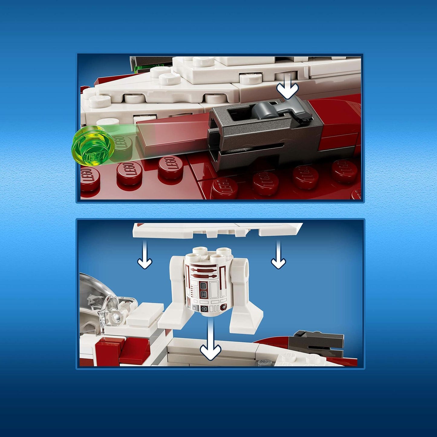 LEGO Star Wars OBI-Wan Kenobi's Jedi Starfighter 75333 Building Toy Set - Features Minifigures, Lightsaber, Clone Starship from Attack of The Clones, Great Gift for Kids, Boys, and Girls Ages 7+