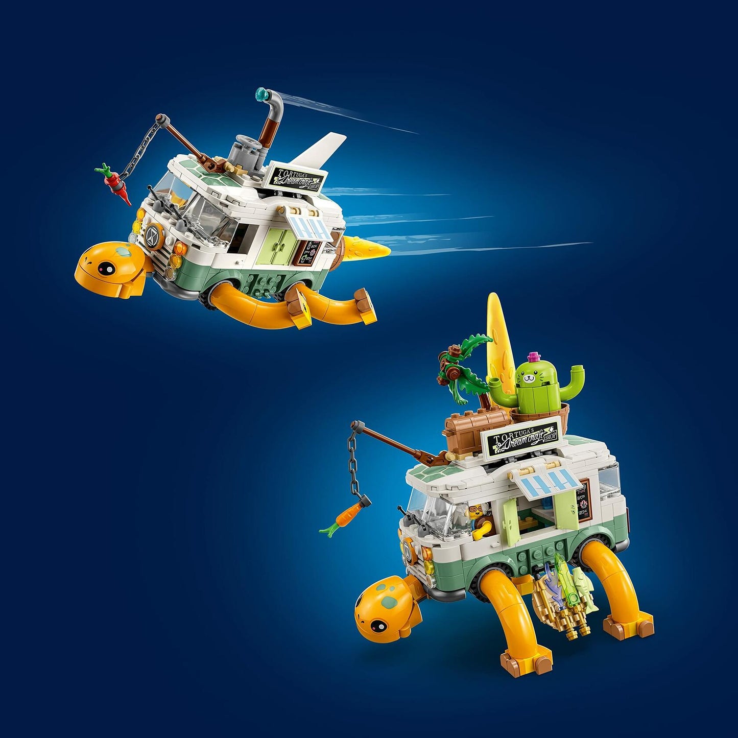 LEGO DREAMZzz Mrs. Castillo’s Turtle Van 71456, 2 in 1 Building Toy and Vehicle Playset with Party Mode or Flying Submarine Mode, Makes a Great Gift Idea for 7 Year Old Kids, Boys, and Girls