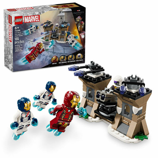 LEGO Marvel Iron Man & Iron Legion vs. Hydra Soldier Building Set, Avengers Toy for Creative Kids & Super Hero Fans, Marvel Gift for Boys & Girls Ages 6 and Up, Iron Man Toy with 4 Minifigures, 76288