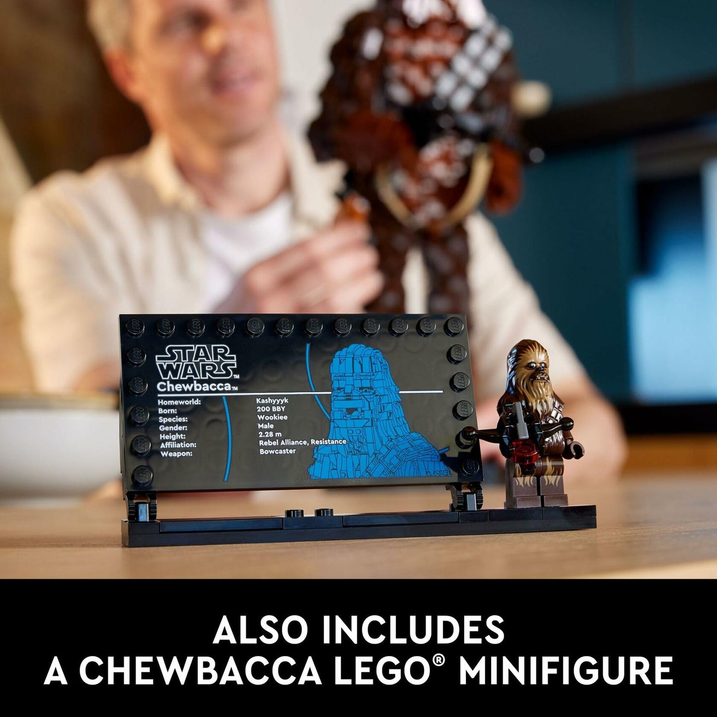 LEGO Star Wars Chewbacca, Buildable Star Wars Collectible for Adults, Build and Display Chewbacca Collectible, Fun Star Wars Gift for Teens, Adults or Any Star Wars Original Trilogy Fan, 75371