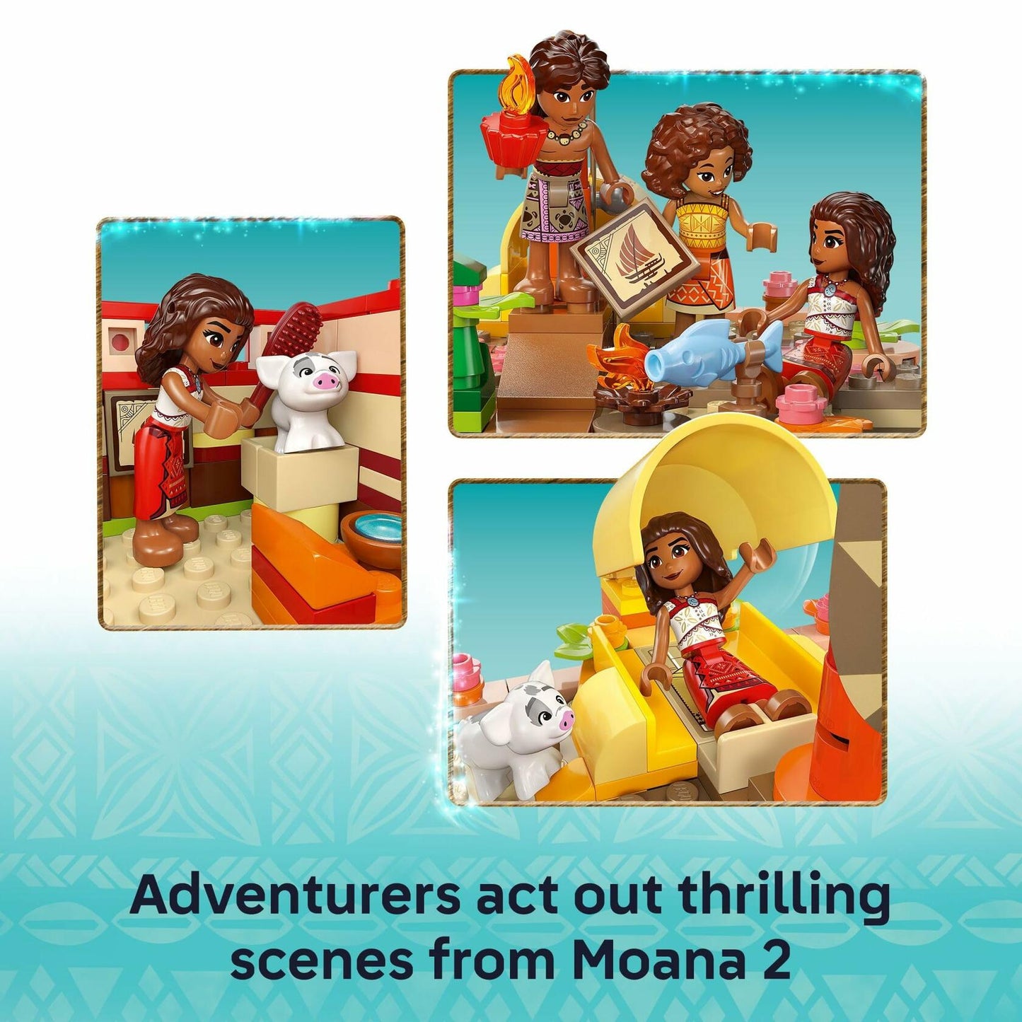 LEGO Disney Moana's Adventure Canoe Building Toy Set - Pretend Play Toy Boat for Kids, Girls & Boys, Ages 6+ - Disney Gift Idea for Fans of Moana - 43270