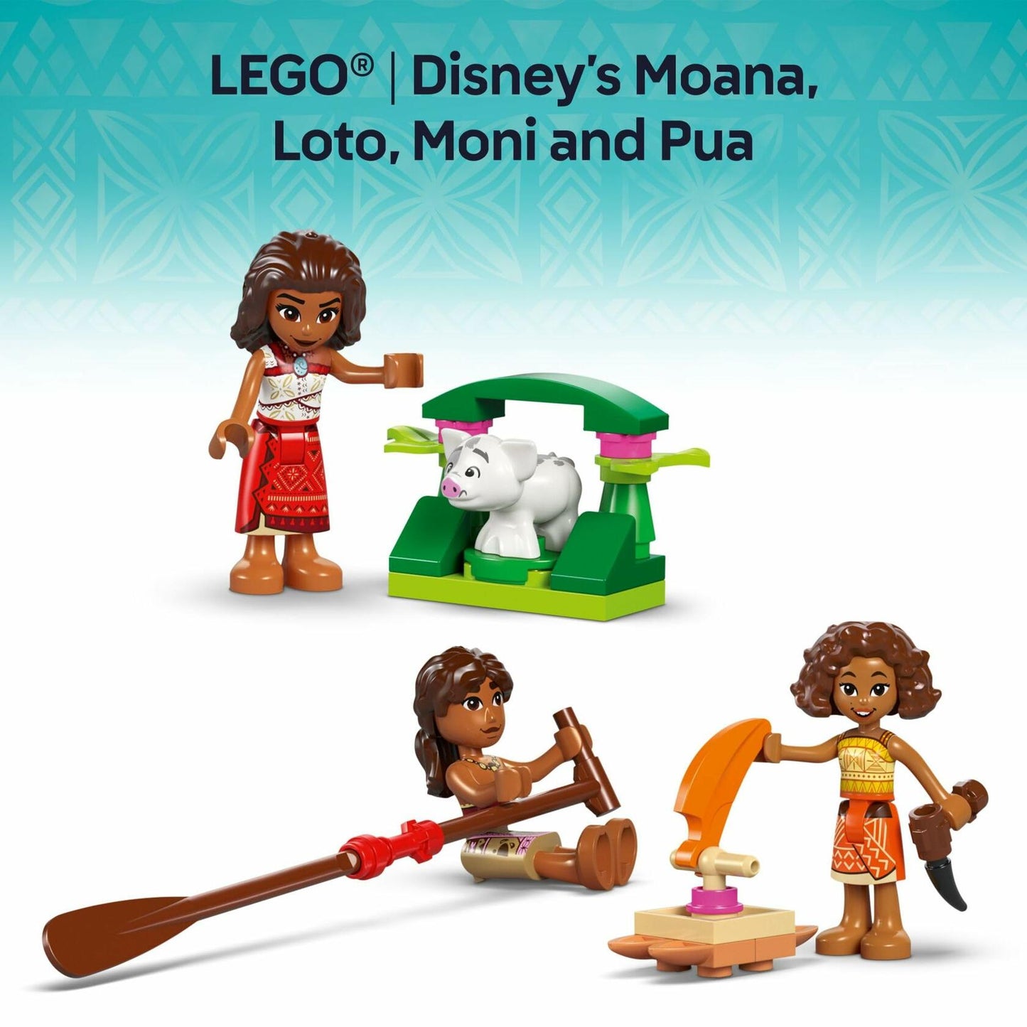 LEGO Disney Moana's Adventure Canoe Building Toy Set - Pretend Play Toy Boat for Kids, Girls & Boys, Ages 6+ - Disney Gift Idea for Fans of Moana - 43270