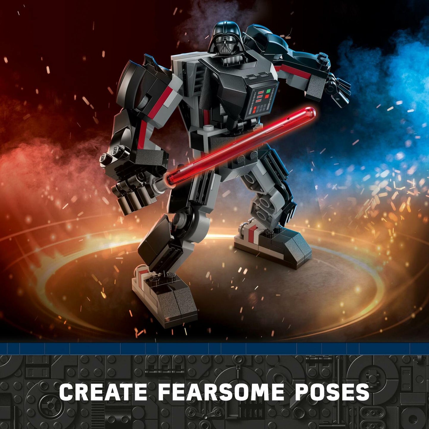 LEGO Star Wars Darth Vader Mech 75368 Buildable Star Wars Action Figure, This Collectible Star Wars Toy for Kids Ages 6 and Up Features an Opening Cockpit, Buildable Lightsaber and 1 LEGO Minifigure