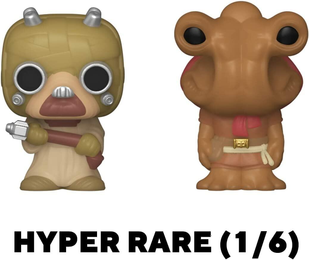 Funko Bitty Pop! Star Wars Mini Collectible Toys 4-Pack - Luke Skywalker, OBI-Wan Kenobi, Jawa & Mystery Chase Figure (Styles May Vary)