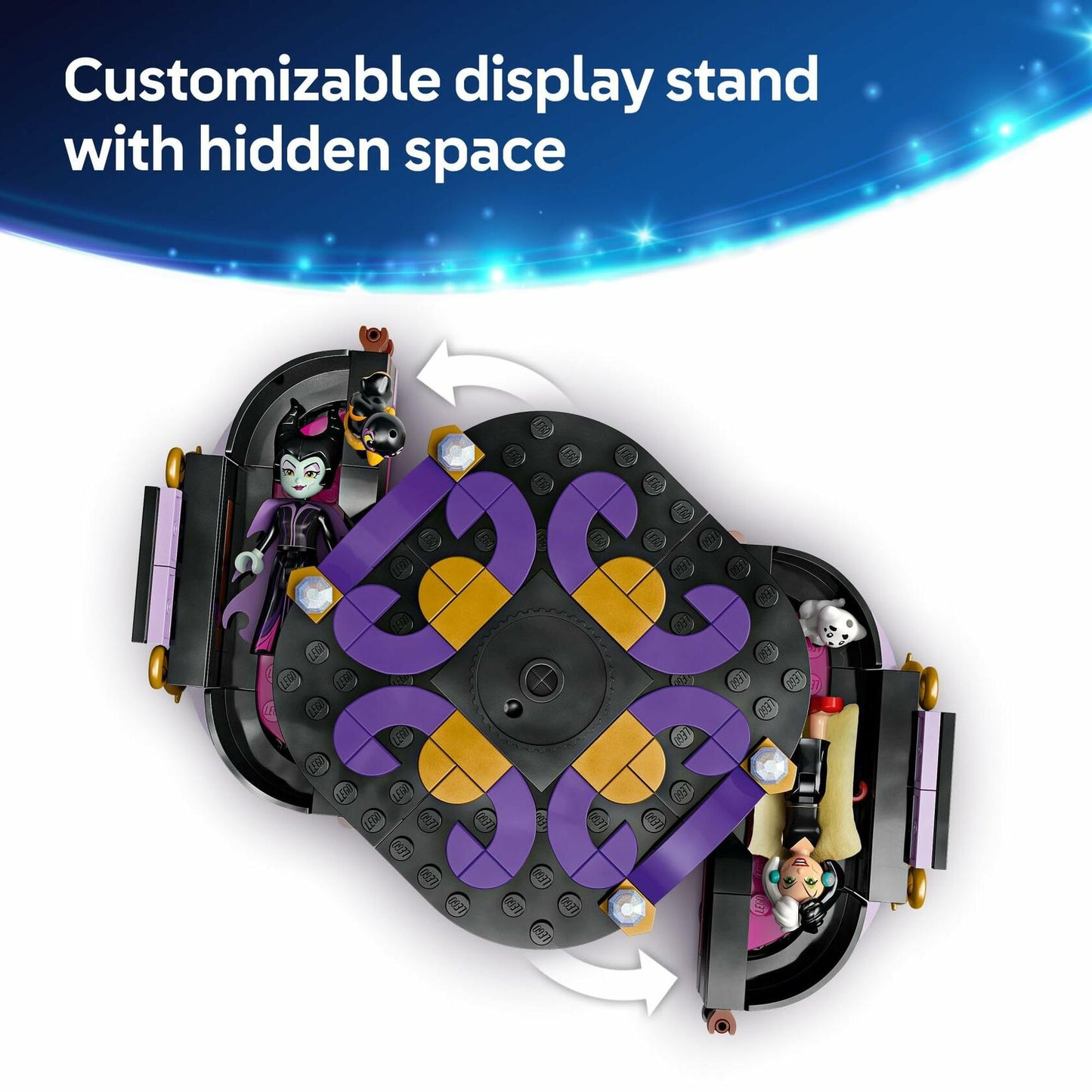 LEGO Disney Villains Maleficent’s and Cruella De Vil’s Dresses Kids Toy - Fashion Building Toy for Girls and Boys, Ages 9+ - Kids Toy for Disney Fans - Gift Idea for Birthdays & Holidays - 43262
