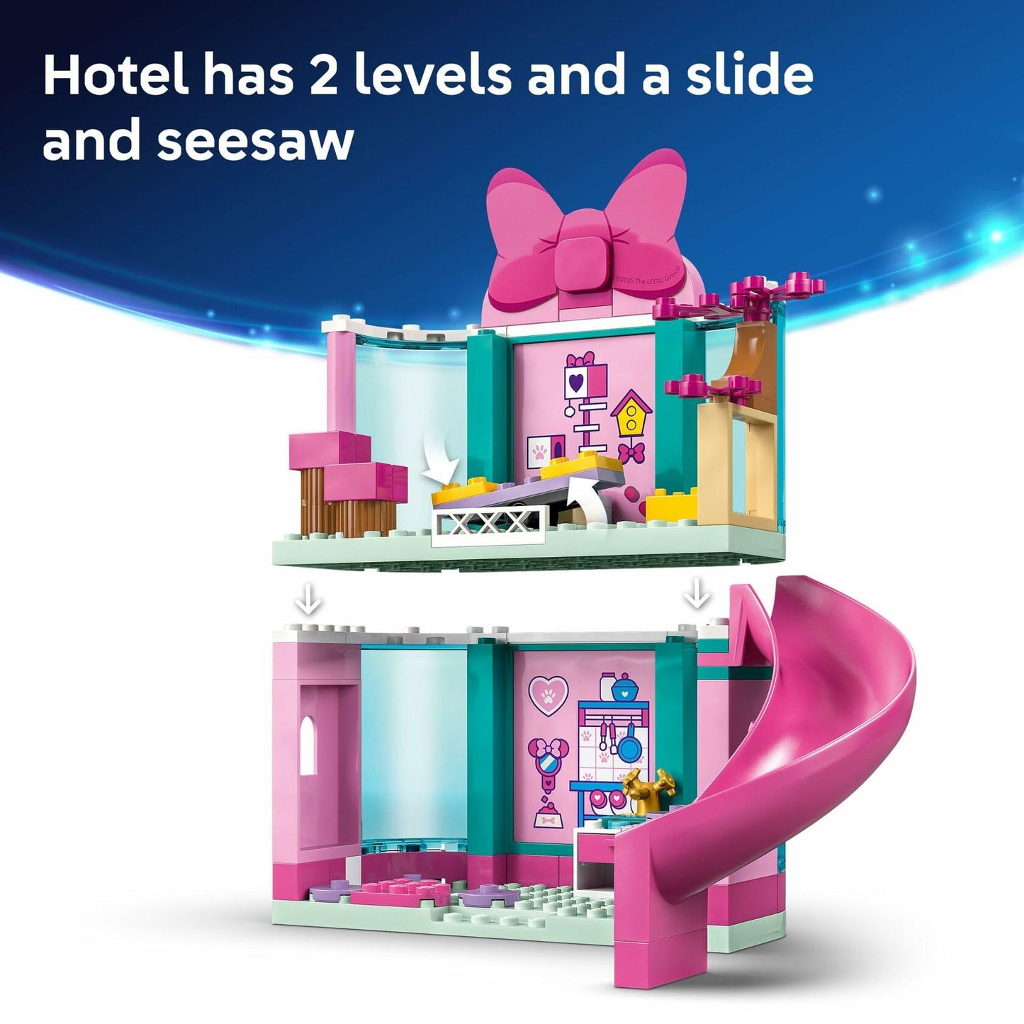 LEGO Disney Minnie’s Pet Hotel Toddler Toy - Minnie Mouse Building Set for Girls and Boys, Ages 4+ - Mickey Mouse Clubhouse Preschool Learning & Educational Toy - Disney Gift Idea for Birthdays- 43274
